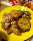 鶏肉とさつまいものバター炒め