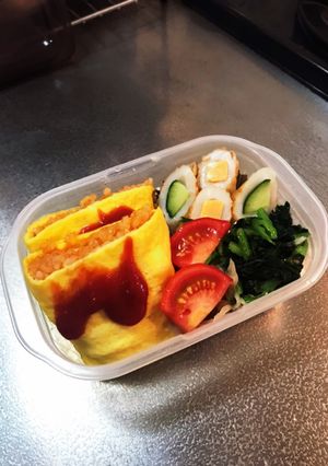 冷凍オムライス弁当-レシピのメイン写真
