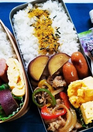 豚肉パプリカ炒め弁当(8.2)-レシピのメイン写真
