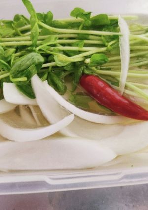 豆苗と玉ねぎのすし酢爽やかんたんピクルス-レシピのメイン写真