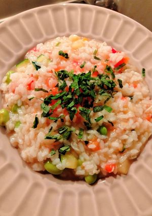 夏野菜とシラスのフレッシュトマトリゾット-レシピのメイン写真