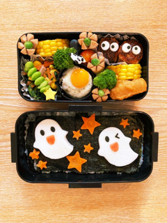 キャラ弁 おばけ弁当-レシピのメイン写真