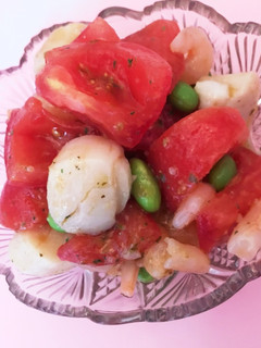 エビとトマトと帆立のマリネ-レシピのメイン写真