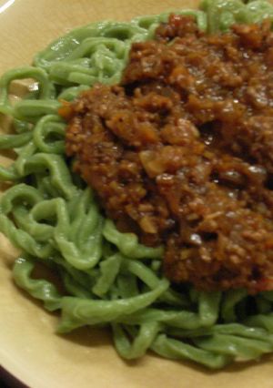 手打ちパスタ(ほうれん草グリーン)-レシピのメイン写真