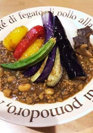 夏野菜ドライカレー-レシピのメイン写真