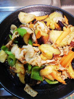 ナスと豚バラの味ぽん炒め-レシピのメイン写真