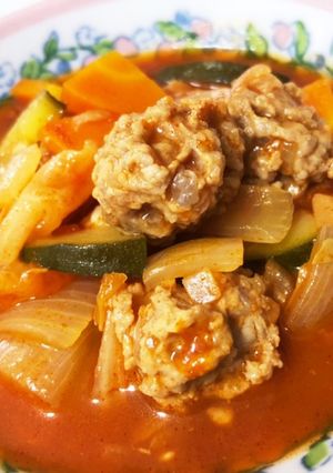 炊飯器deおかずミートボールスープ-レシピのメイン写真