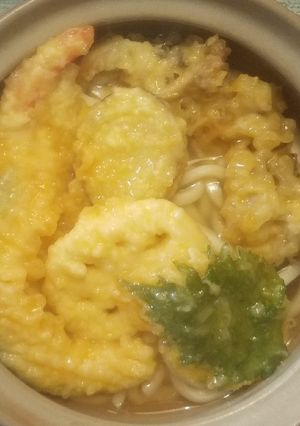 卵とじ天ぷらうどん-レシピのメイン写真