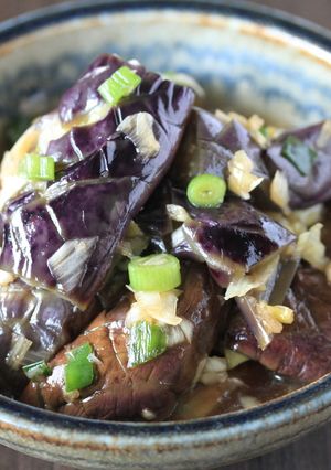 薬味たっぷり！なすの香味ねぎソース和え-レシピのメイン写真