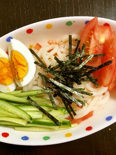 トマトたっぷり中華風サラダうどん-レシピのメイン写真