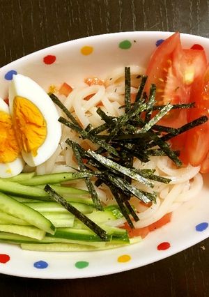 トマトたっぷり中華風サラダうどん-レシピのメイン写真