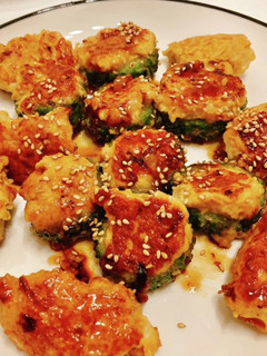 ゴーヤの肉詰めwithテリヤキつくね-レシピのメイン写真