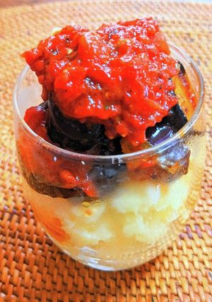 茄子トマト煮のポテトクリーム-レシピのメイン写真