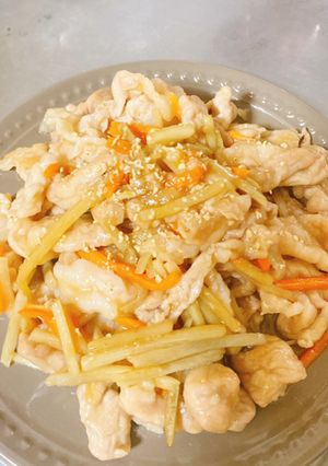 豚肉とごぼうの甘辛炒め-レシピのメイン写真