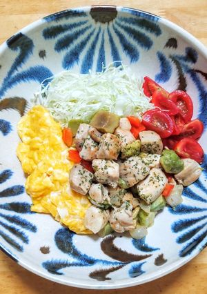 ハワイ風ガーリックチキン丼-レシピのメイン写真