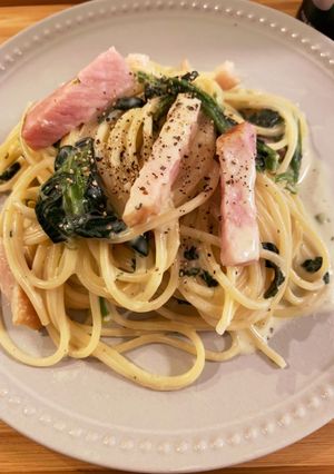 クリームチーズで超簡単！クリームパスタ♪-レシピのメイン写真