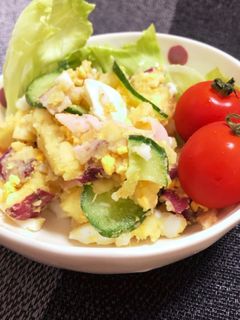さつまいもの胡麻ドレサラダ-レシピのメイン写真