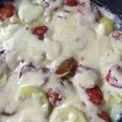 ジャガイモとトマトのチーズ煮