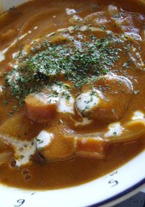 豆まめいっぱい茄子とトマトのカレースープ-レシピのメイン写真