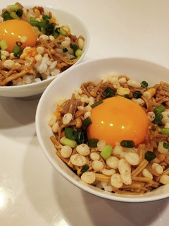 長男が好きなTKG☆なめ茸卵かけご飯-レシピのメイン写真