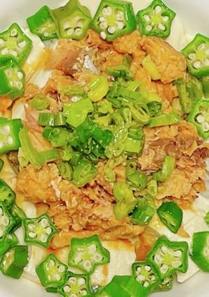お手軽サバみそ豆腐丼-レシピのメイン写真