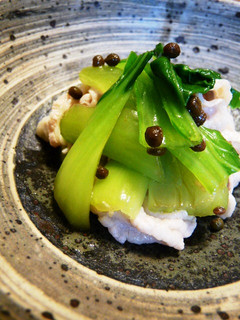 豚冷しゃぶと青梗菜の山椒風味のおひたし-レシピのメイン写真