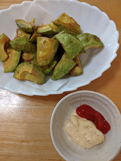 硬いアボカドの素揚げ-レシピのメイン写真