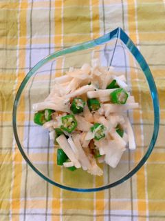 長芋とオクラの梅肉和え-レシピのメイン写真