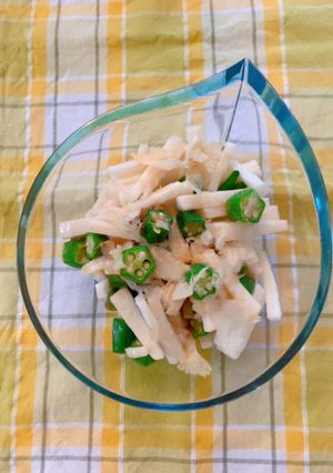 長芋とオクラの梅肉和え-レシピのメイン写真