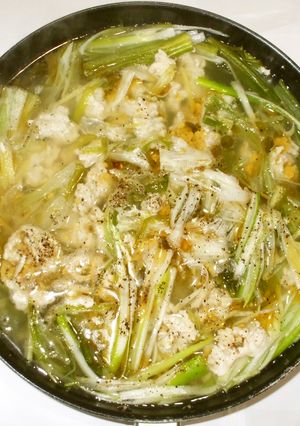 長ネギ中華スープ♪簡単夏風邪の食養生-レシピのメイン写真