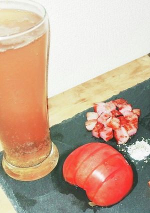 夜のお供に！♪シャンディガフ+おつまみ♪-レシピのメイン写真