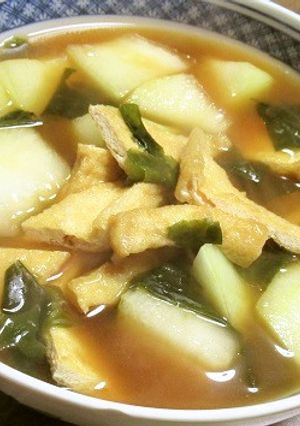 簡単簡単!冬瓜と油揚げのパパッと煮物-レシピのメイン写真
