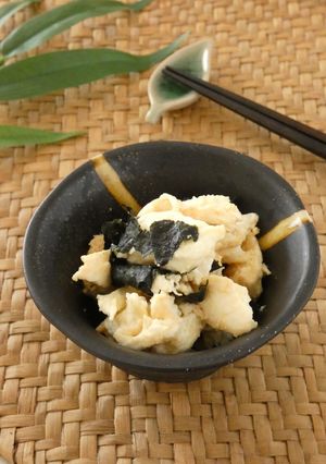 モッツァレラチーズと海苔のわさび醤油和え-レシピのメイン写真