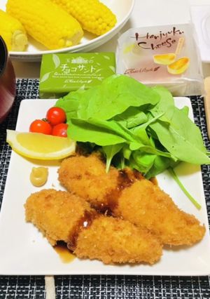 ゴマ入ささみカツメインの晩ご飯メニュー-レシピのメイン写真