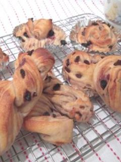 葡萄シートの折込ブレッド-レシピのメイン写真