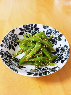 今が旬!モロッコインゲンの胡麻和え-レシピのメイン写真