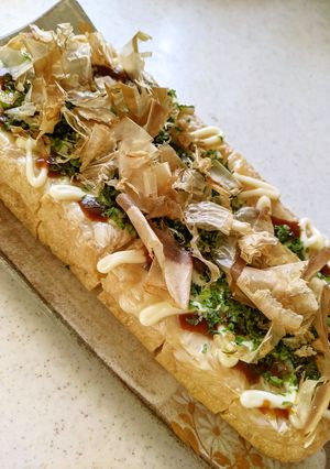 栃尾の油揚げお好み焼き風-レシピのメイン写真