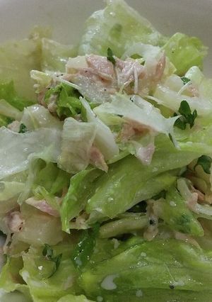 レタスとセロリのツナサラダ♪-レシピのメイン写真
