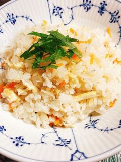 ストウブで新生姜としらすの炊き込みご飯-レシピのメイン写真