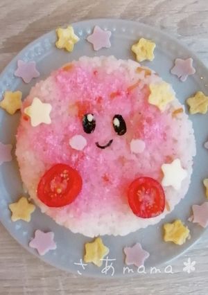 簡単ちらし寿司ケーキ♪星のカービィ☆-レシピのメイン写真