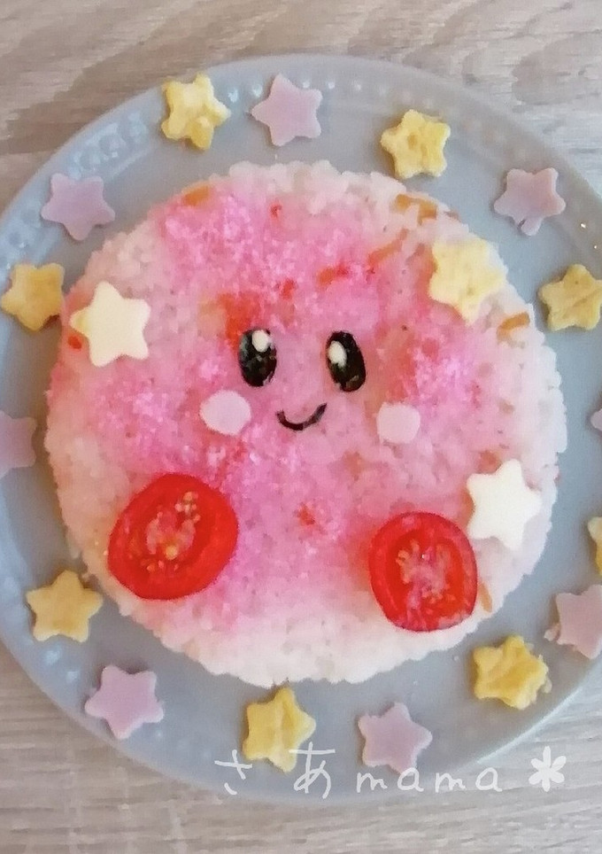 簡単ちらし寿司ケーキ♪星のカービィ☆-レシピのメイン写真