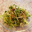 【レンジで簡単】もやしと豆苗の塩昆布和え