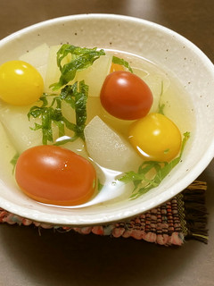 冬瓜とミニトマトのスープ-レシピのメイン写真