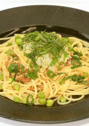 なめ茸と大根おろしの生スパゲティ-レシピのメイン写真