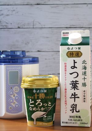 よつ葉のヨーグルトと牛乳でヨーグルト-レシピのメイン写真