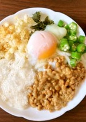 ねばねば冷やしぶっかけうどん-レシピのメイン写真