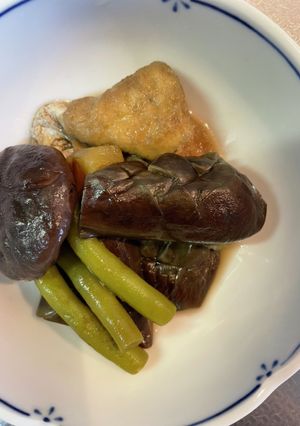 #ナスやインゲン#冷やして頂く#夏の煮物-レシピのメイン写真