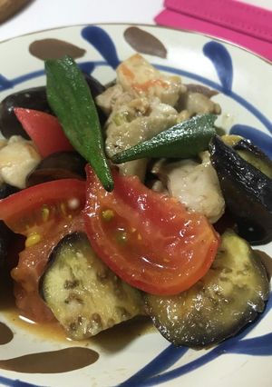超簡単・夏野菜のポン酢炒め-レシピのメイン写真