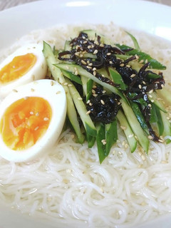 超簡単!さっぱりキュウリ昆布そうめん!-レシピのメイン写真