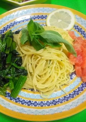 スモークサーモンとほうれん草の冷製パスタ-レシピのメイン写真